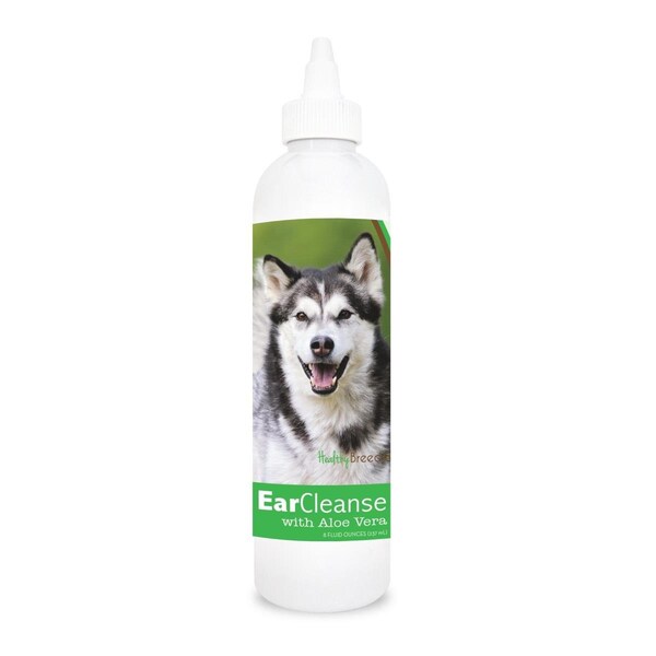 Healthy Breeds 8 oz Alaskan Malamute Ear Cleanse with Aloe Vera Cucumber Melon 840235100669 - main